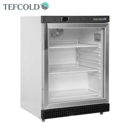   Tefcold hűtővitrin, 130 literes, üvegajtós, ventillációs, fehér