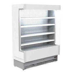   Tecnodom hűtővitrin, 80 as, előre csomagolt húsok számára, festett