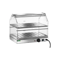   Forcar asztali melegentartó vitrin, kétszintes, elektromos, 0,25 kW