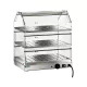 Forcar asztali melegentartó vitrin, háromszintes, elektromos, 0,4 kW