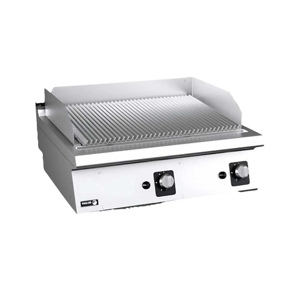 GRILLSÜTŐ, gázüzemű, 2 zóna, asztali, inox