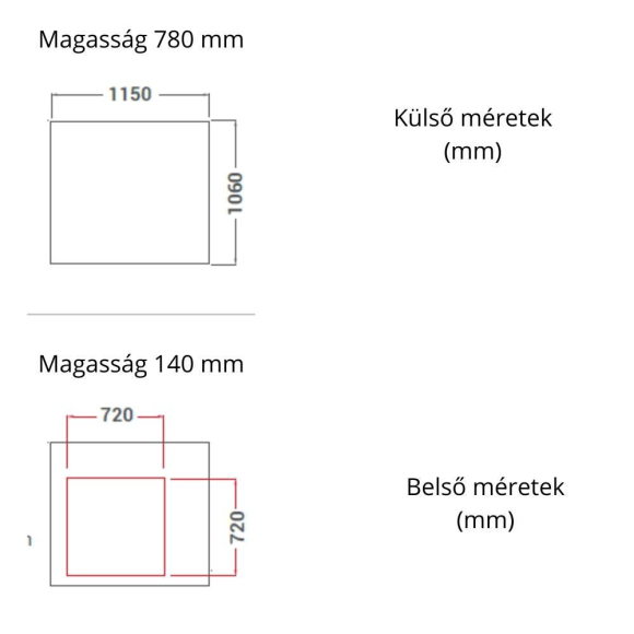 Pizzakemence, kétkamrás, elektromos, elektromechanikus vezérlőpanellel