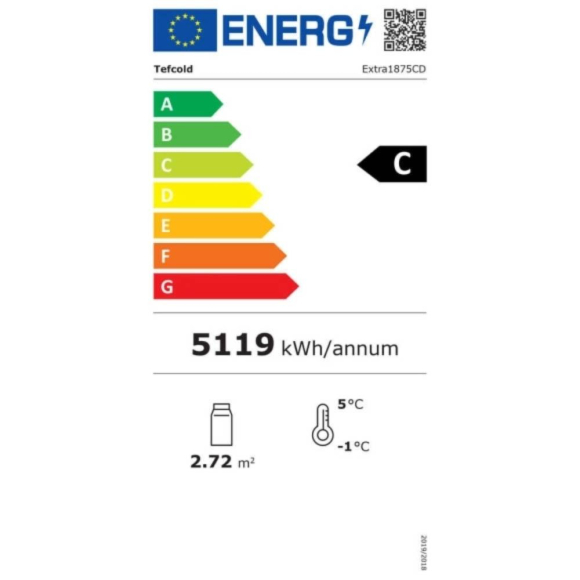 HŰTŐVITRIN, 1350 literes, üvegajtós, ventilációs, fekete