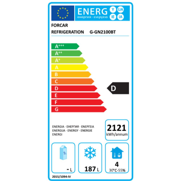 MÉLYHŰTÖTT MUNKAASZTAL, GN 1/1, -18 - 22°C, 2 ajtós