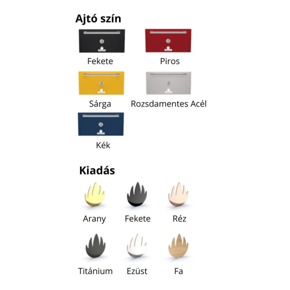 FASZENES SÜTŐ, melegentartó polccal, 3 alsó melegített fiókkal, M