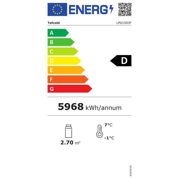 KÍNÁLÓ HŰTŐVITRIN, 400  literes, egyenes frontüveges, ventilációs