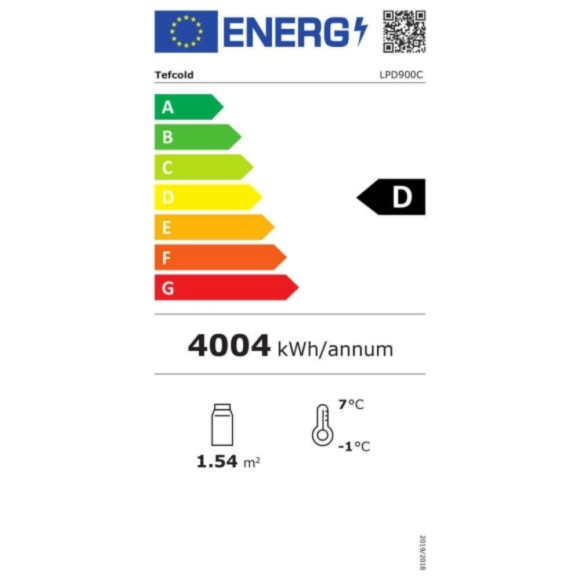 KÍNÁLÓ HŰTŐVITRIN, 238 literes, hajlított frontüveges, ventilációs