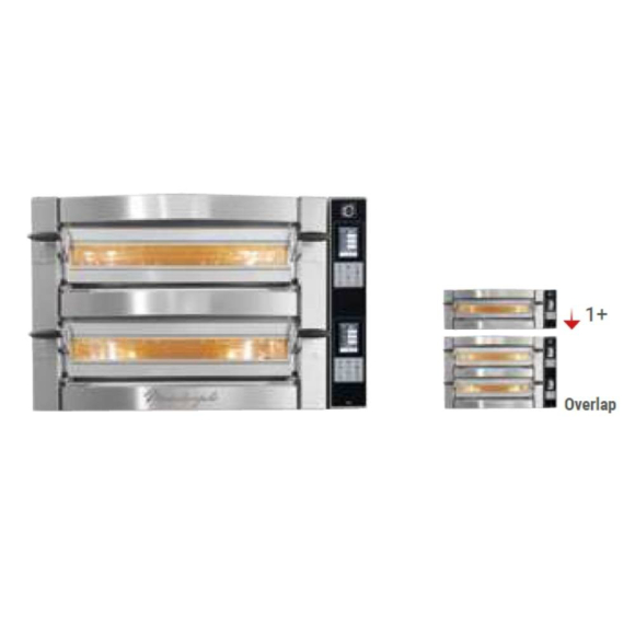 Pizzakemence, kétkamrás, elektromos, elektromechanikus vezérléssel