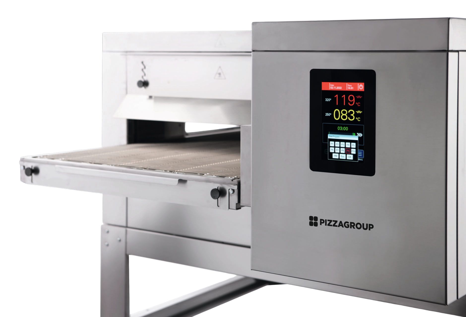 PizzaGroup ventilált alagútkemence digitális vezérléssel