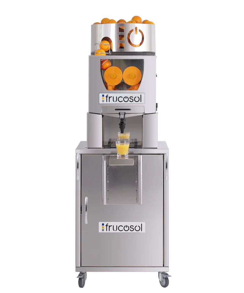 Frucosol Self-Service önkiszolgáló narancsfacsaró állvánnyal