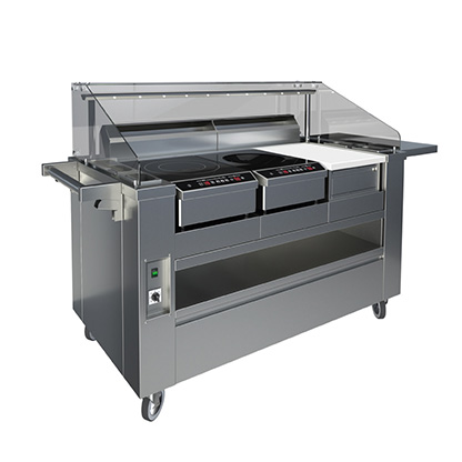 Tecnosteel show cooking állomás