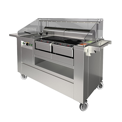 Tecnosteel show pasta pult