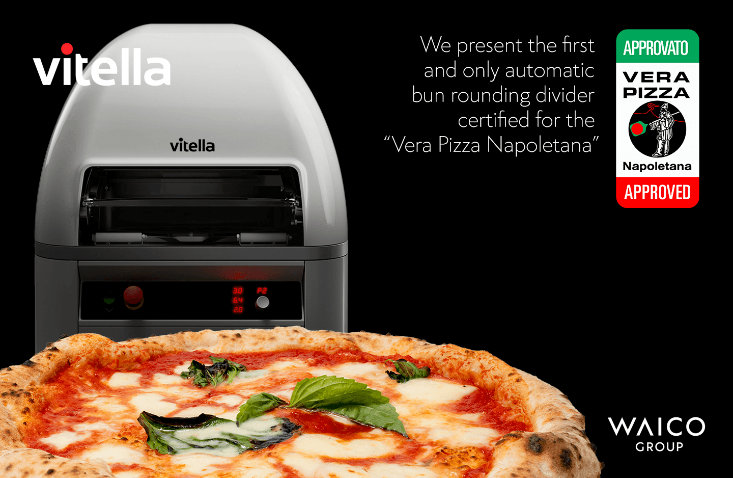 Vitella Vera Pizza Napoletana jóváhagyott gép